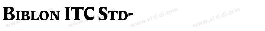 Biblon ITC Std字体转换
